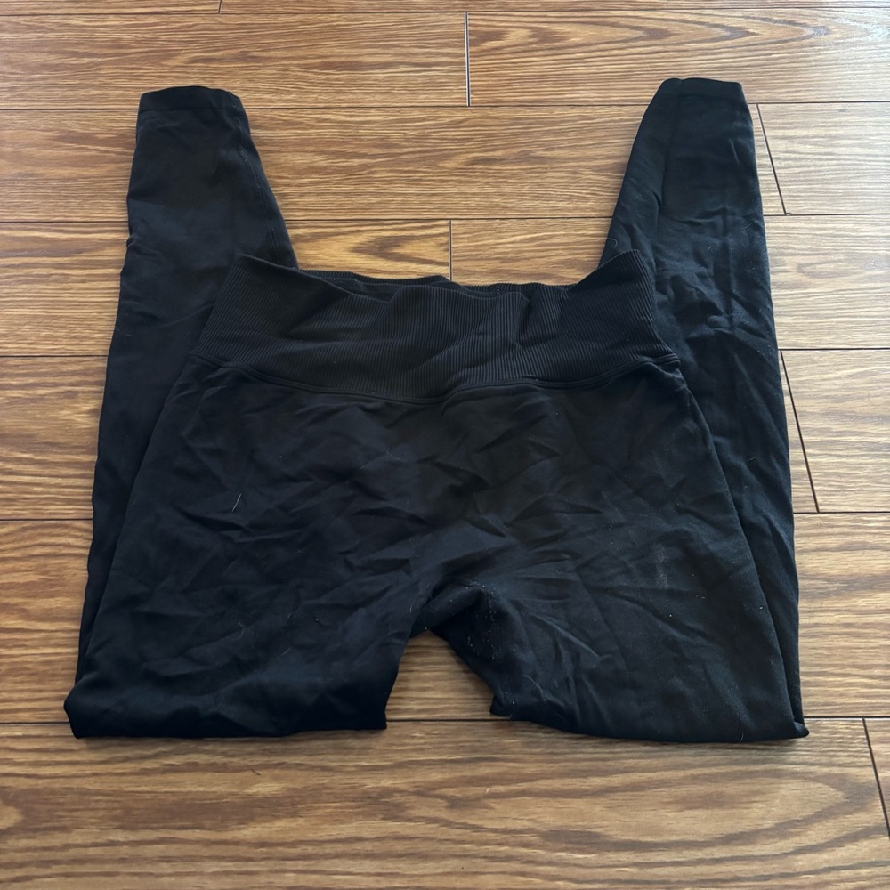 Victorias Secret PINK Black Seamless Leggings